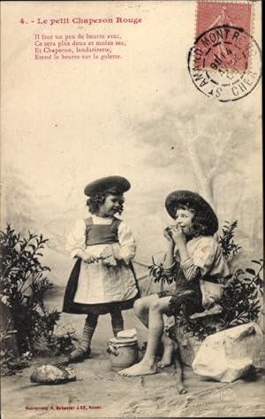 Seller image for Ansichtskarte / Postkarte Le petit Chaperon Rouge, Rotkppchen, Bauer for sale by akpool GmbH