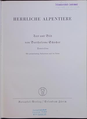 Immagine del venditore per Herrliche Alpentiere. venduto da Antiquariat Bookfarm