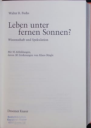 Seller image for Leben unter fernen Sonnen? Wissenschaft und Spekulation. for sale by Antiquariat Bookfarm