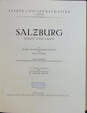 Image du vendeur pour Salzburg. Stadt und Land. mis en vente par Antiquariat Bookfarm