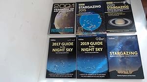 Immagine del venditore per Stargazing Guides - Yearbook Of Astronomy 2001, Collins Night Sky Guide 2017, 2019 + Beginners Guide, Philips Stargazing Month By Month 2015 & 2020 venduto da Goldstone Rare Books