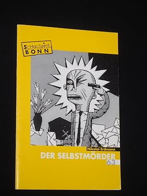 Bild des Verkufers fr Programmheft 63 Schauspiel Bonn 1994/95. DER SELBSTMRDER von Nikolai Erdman. Insz.: Karin Beier, Bhnenbild: Florian Etti, Kostme: Maria Roers. Mit Vincent Leittersdorf (Semjon), Katharina Waldau, Monika Kroll, Robert Gallinowski, Dana Cebulla, Walter Hess, Olgierd Lukaszewicz, Thomas P. Wolff, Michael Prelle, Hernan Angel zum Verkauf von Fast alles Theater! Antiquariat fr die darstellenden Knste