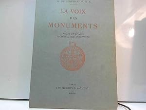 Imagen del vendedor de G. de Jerphanion, S.J. La Voix des monuments. Notes et tudes d'archologie chr a la venta por JLG_livres anciens et modernes