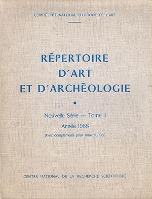 Seller image for Repertoire d'art et d'archeologie. II (2) 1966. for sale by Brbel Hoffmann