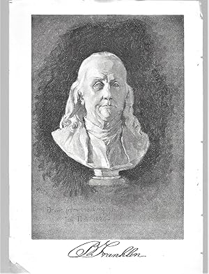 Bild des Verkufers fr Benjamin Franklin, Bust by Houdon, Illustration zum Verkauf von Legacy Books II