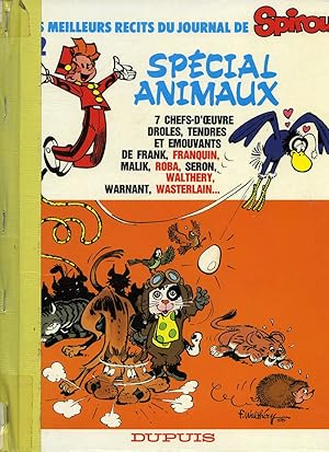 Imagen del vendedor de Les Meilleurs rcits du Journal de Spirou : Spcial Animaux a la venta por Librairie Le Nord
