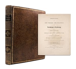 Image du vendeur pour Observations on the Theory and Practice of Landscape Gardening. Including Some Remarks on Grecian and Gothic Architecture mis en vente par James Cummins Bookseller, ABAA