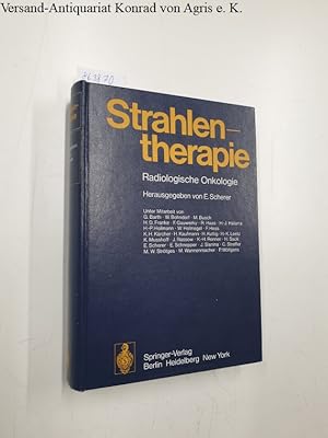 Imagen del vendedor de Strahlentherapie : Radiologische Onkologie : a la venta por Versand-Antiquariat Konrad von Agris e.K.