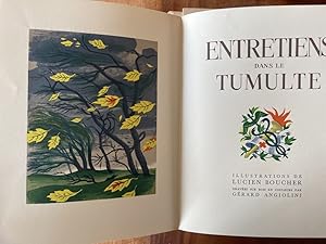 Seller image for Entretiens dans le tumulte for sale by Librairie des Possibles