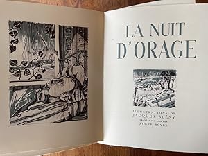 Imagen del vendedor de La nuit d'orage a la venta por Librairie des Possibles