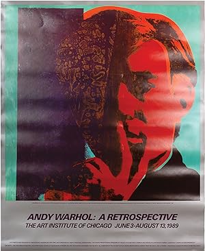 Andy Warhol: A Retrospective (Original poster from the 1989 exhibition at the Art Institute of Ch...
