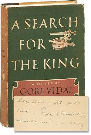 A Search for the King (First Edition, association copy inscribed by the author to editor Don Wick...