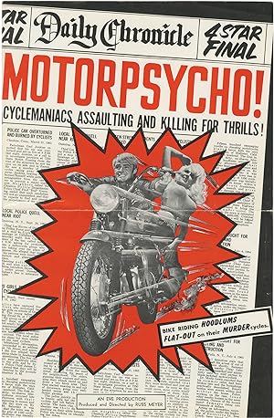 Motorpsycho! (Original pressbook for the 1965 film)