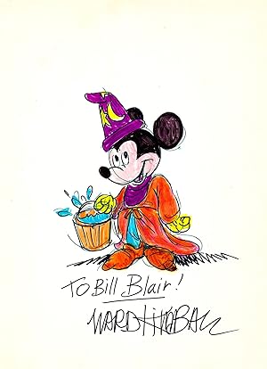 Mickey Mouse Drawing as the Sorcerer's Apprentice