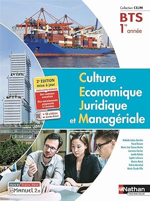 culture économique, juridique et managériale : BTS : 1re année : livre + licence élève (édition 2...