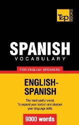 Bild des Verkufers fr Spanish vocabulary for English speakers - 9000 words zum Verkauf von moluna