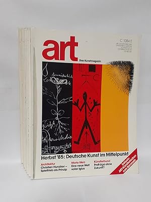 Art : Das Kunstmagazin 1985, Heft 1 - 5 / 7 / 9 - 10