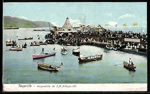 Image du vendeur pour Postal Tenerife, Despedida de S. M. Alfonso XIII mis en vente par Bartko-Reher