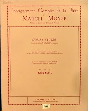 Bild des Verkufers fr Douze tudes (Enseignement complet de la flte par Marcel Moyse) zum Verkauf von Paul van Kuik Antiquarian Music