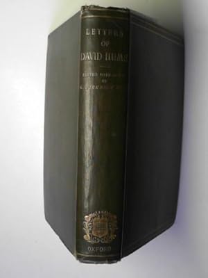 Seller image for Letters of David Hume to William Strahan for sale by Cotswold Internet Books