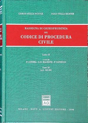 Image du vendeur pour Codice di procedura civile anni 1991-1995 Libro II Tomo III art. 360-408 mis en vente par Librodifaccia