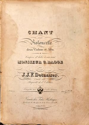 [Op. 117] Chant pour le violoncelle, deux violons et alto. Oeuvre 117