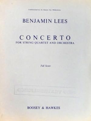 Concerto for string quartet and orchestra. Full Score