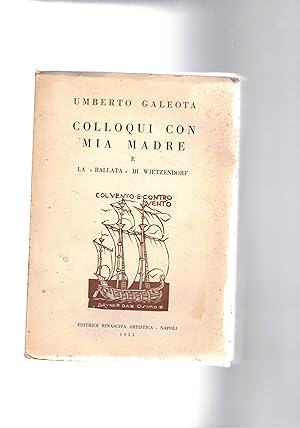 Imagen del vendedor de Colloqui con il mare e La "ballata" di Witzendorf. a la venta por Libreria Gull