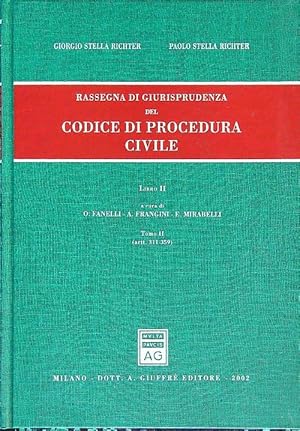 Image du vendeur pour Codice di procedura civile anni 1999-2001 Libro II Tomo II art. 311-359 mis en vente par Librodifaccia