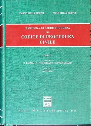 Image du vendeur pour Codice di procedura civile. Anni 1991-1995 Libro I Tomo II art. 99-162 mis en vente par Librodifaccia