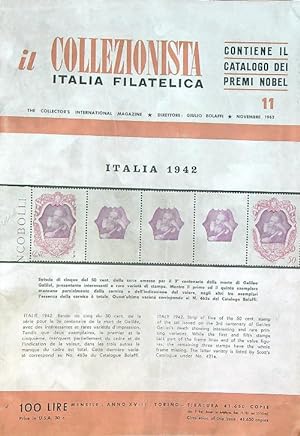 Il collezionista italia filatelica 11/Novembre 1962