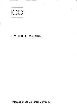 Image du vendeur pour Umberto Mariani / Somaini, Luisa / Bex, Flor mis en vente par The land of Nod - art & books