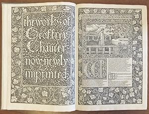 Seller image for THE WORKS OF GEOFFREY CHAUCER. From the Ellesmere manuscript of The Canterbury Tales and Professor W. Walter Skeat's editions of the other works [edited by F.S. Ellis, printed on the colophon leaf] for sale by Buddenbrooks, Inc.