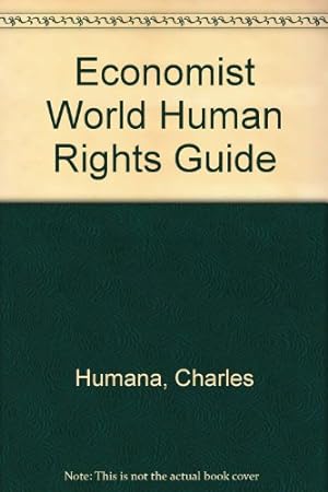 Image du vendeur pour "Economist" World Human Rights Guide mis en vente par WeBuyBooks