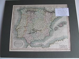 Bild des Verkufers fr Spain [1813 map] zum Verkauf von McLaren Books Ltd., ABA(associate), PBFA