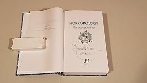 Image du vendeur pour Horrorology: Books Of Horror: Signed mis en vente par SkylarkerBooks