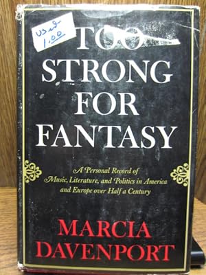 Imagen del vendedor de TOO STRONG FOR FANTASY a la venta por The Book Abyss