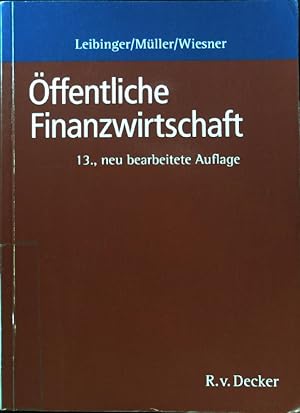 Seller image for ffentliche Finanzwirtschaft : ein Grundriss fr die ffentliche Verwaltung in Bund und Lndern. for sale by books4less (Versandantiquariat Petra Gros GmbH & Co. KG)
