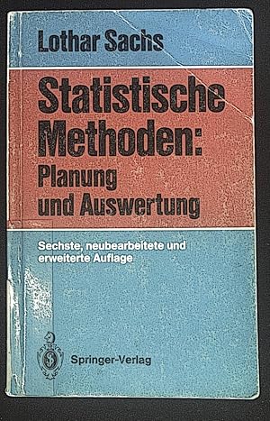 Seller image for Statistische Methoden: Planung und Auswertung. for sale by books4less (Versandantiquariat Petra Gros GmbH & Co. KG)