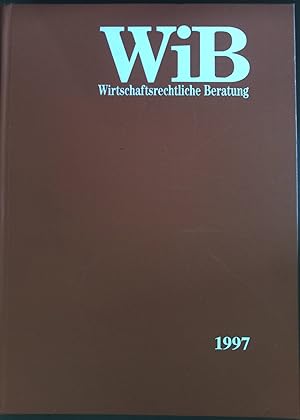 Immagine del venditore per Grnerhaftung in der Vor-GmbH - in: WiB - Witrschaftsrechtliche Beratung; Zeitschrift fr Wirtschaftsanwlte und Unternehmensjuristen; Jahresregister 1997 venduto da books4less (Versandantiquariat Petra Gros GmbH & Co. KG)