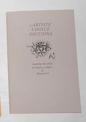 Immagine del venditore per Artist's Choice Editions - Inviting the Artist to Choose A Subject & Illustrate it - 2003 venduto da David Bunnett Books