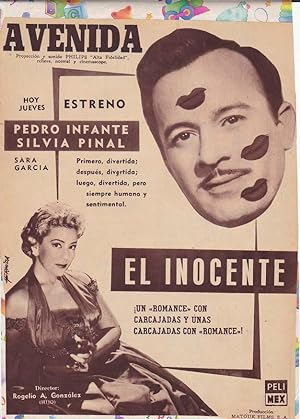 EL INOCENTE. Publicidad original de Prensa - Cine Mexicano
