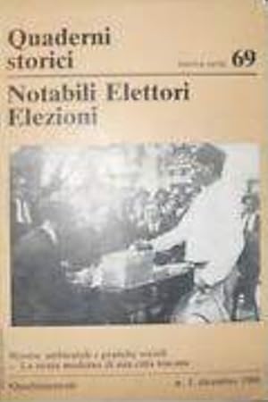 Immagine del venditore per Notabili Elettori Elezioni. Rappresentanza e controllo elettorale nell'800. Testi di (Annino, Antonio e Romanelli, Raffaele: a cura di --- Caracciolo, Alberto (Dir. resp.) - Ginzburg, Carlo - Grendi, Edoardo - Levi, Giovanni - Luzzati, Michele - Macry, Paolo - Moreno, Diego - Poni, Carlo - Prosperi, Adriano - Romanelli, Raffaele - Villani, Pasquale: Direzione). venduto da FIRENZELIBRI SRL