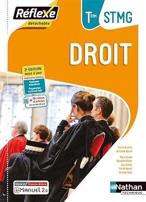 réflexe Bac : droit : terminale STMG : licence + livre élève (édition 2022)