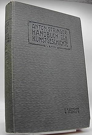 Seller image for Handbuch der Kunstgeschichte 1. Band: Das Altertum for sale by Antiquariat Unterberger