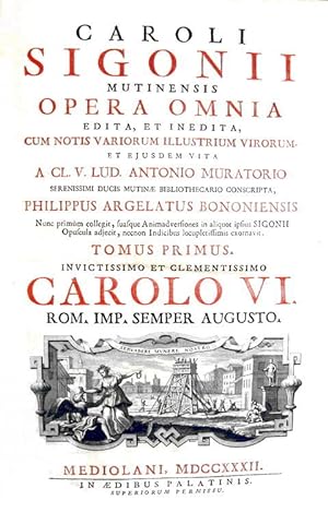 Opera omnia aedita, et inedita cum notis variorum illustrium virorum, et ejusdem vita a C.V. Ant....