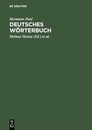 Bild des Verkufers fr Deutsches Wrterbuch zum Verkauf von AHA-BUCH GmbH