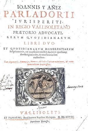 Rerum quotidianarum libri duo.Vallisoleti, et Panormi [ma unicamente Palermo], apud Ioannem Bapti...