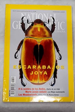 Seller image for National Geographic, Ao 2001,vol. 8, n 2:: Refugio Nacional de Vida Salvaje del rtico.; A la sombra de los Andes.; Seda mortal.; El infierno helado de Rusia.; Hijos del viento.; Marte.; Megatransect III; Escarabajos joyas.; Reyes por un da.; Arte mgico del perodo glacial en Francia.; Luis Marden.; La isla Monhegan.; Los Meadowlands de Nueva Jersey. for sale by Alcan Libros