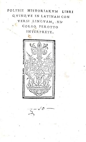 Historiarum libri quinque in latinam conversi linguam, Nicolao Perotto interprete.Florentiae, per...